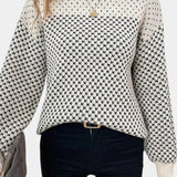 Rachael | Color Block Crew Neck Sweater
