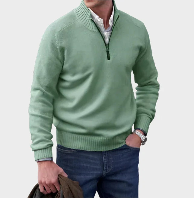 Malik | Elegant Zip Sweater