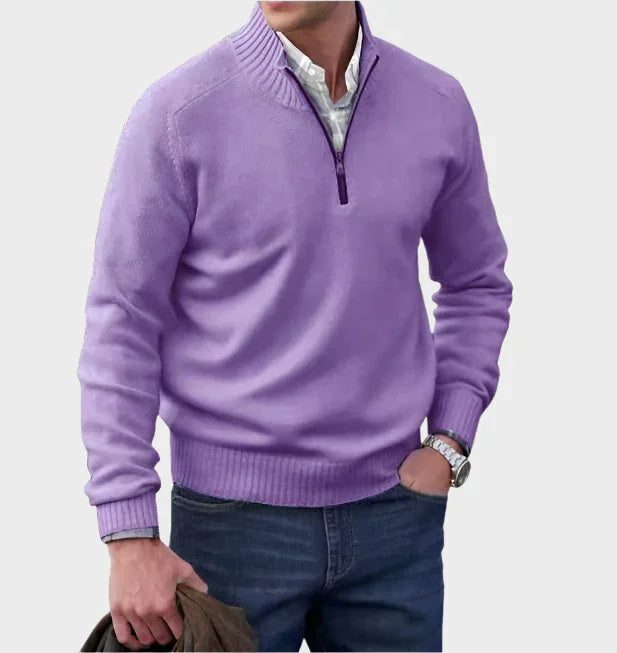 Malik | Elegant Zip Sweater