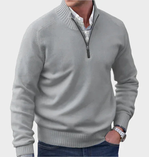 Malik | Elegant Zip Sweater