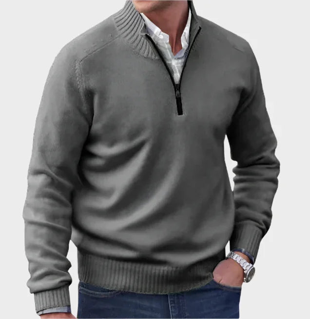 Malik | Elegant Zip Sweater