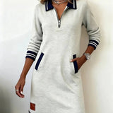 Sophie | Elegant Long Cotton Dress