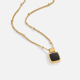 Coralie | Chic Midnight Black Pendant Necklace