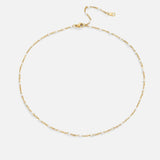 Solène | Clean White Pearl Necklace