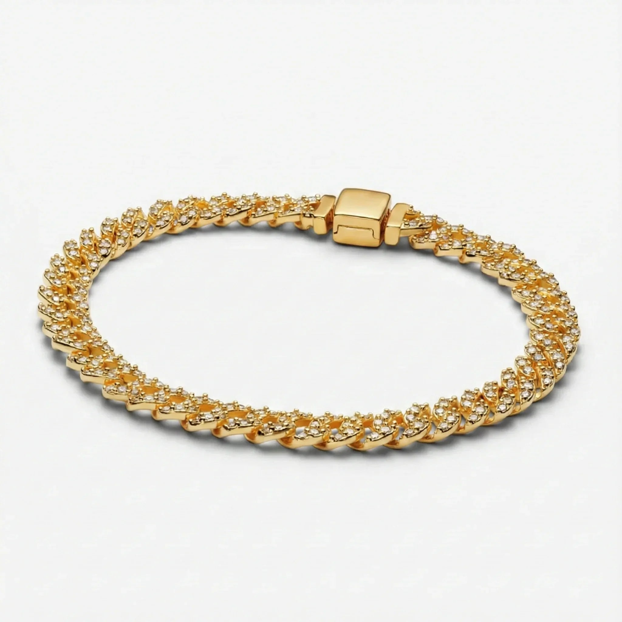 Adele | Moissanite Cuban Bracelet