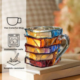 3D Unique and Handmade Mug for Book Lovers