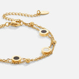 Victory | Onyx and White Stone Bracelet