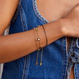 Victory | Onyx and White Stone Bracelet