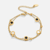 Victory | Onyx and White Stone Bracelet