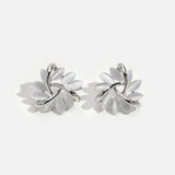 Charlotte | Gold Earrings with Opal Flowers