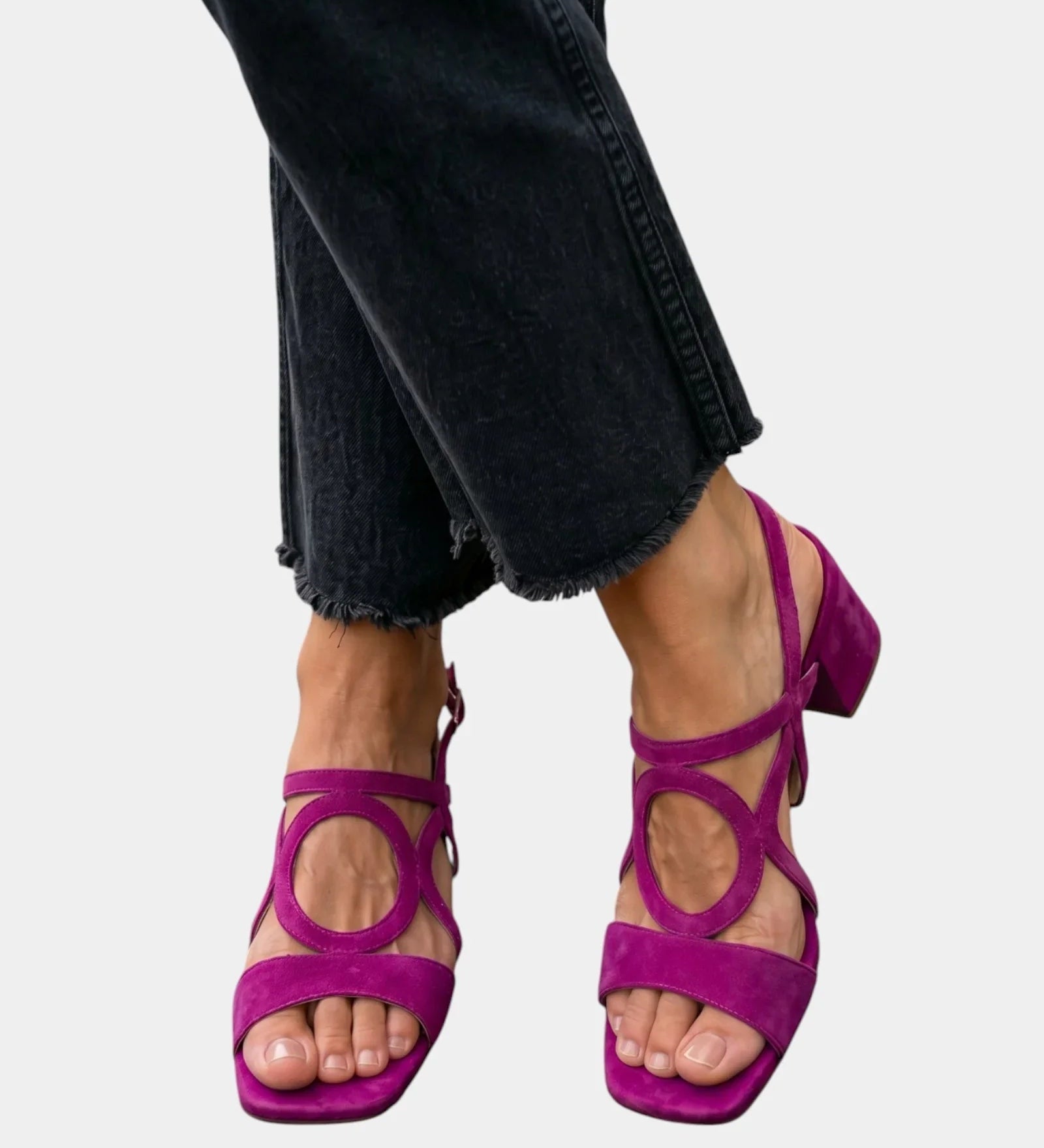 Guillelmine | Square-Toed Sandals with Rounded Cut