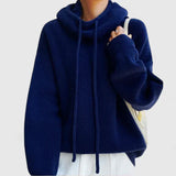 Marie | Cozy Knit Sweater with High Collar and Hood