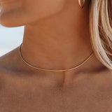 Celestial | Square Snake Choker in Gold